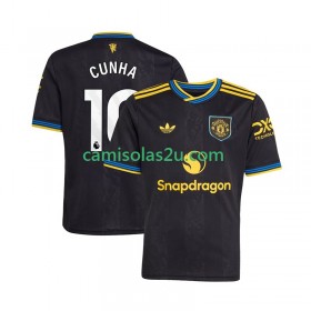 Camisolas de futebol Manchester United Matheus Cunha 10 Equipamento 3ª 2025/26 Manga Curta